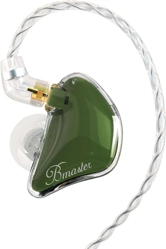 Miniatura 15 de BASN Bmaster Auriculares de Monitor Intrauditivo de Tres Controladores con Dos Cables Desmontables Adecuados para Ingeniero de Audio, Músico (Blanco)