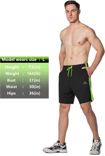 Miniatura 5 de LINSONMAN Mens Athletic Shorts for Running Training and Gym Workouts - Quick-Drying and Lightweight Sports Shorts