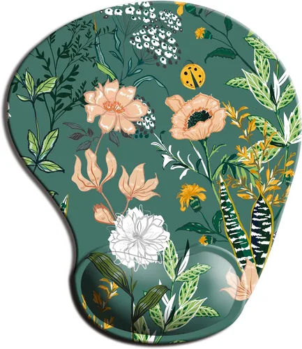 Miniatura 4 de DOOKE Alfombrilla de mouse ergonómica con soporte para muñeca, lindas alfombrillas de mouse con base de poliuretano antideslizante para el trabajo