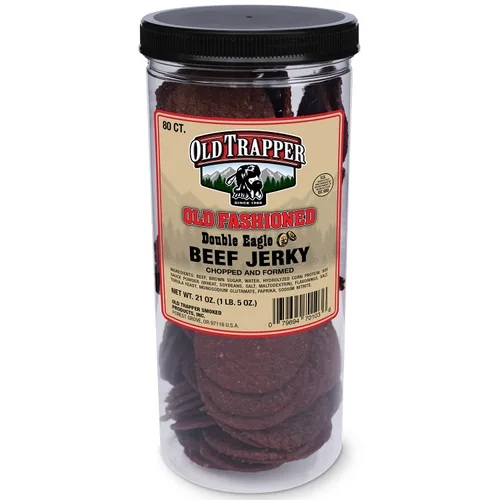Old Trapper Double Eagle Jerky, carne seca de ternera, estilo antiguo, 80 unidades