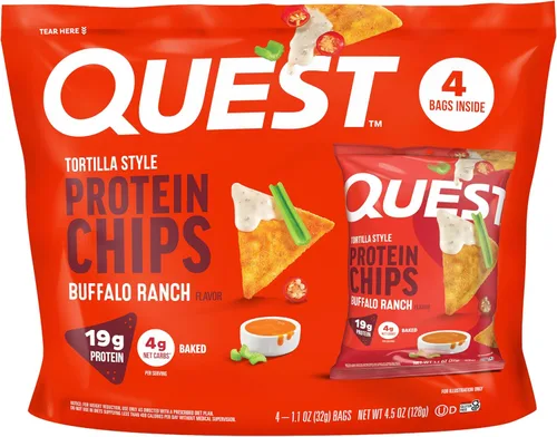 Miniatura 16 de Quest Tortilla Style - Paquete variado de chips de proteína, chile lima, queso nacho, tacos cargados, 12