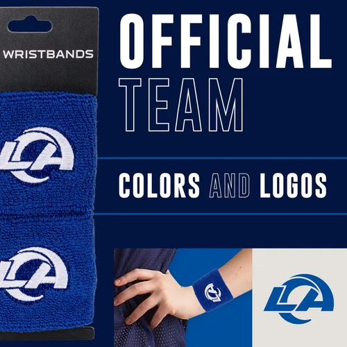 Miniatura 4 de Franklin Sports Muñequeras con Logotipo de Equipo de la NFL - Par de Muñequeras Juveniles para Disfraces y Uniformes