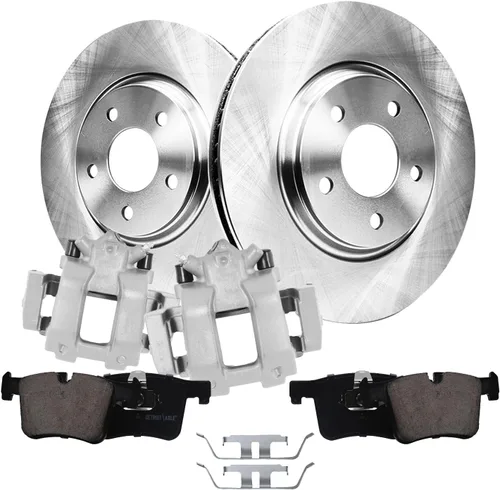 Miniatura 26 de Detroit Axle - Kit de frenos delanteros para Honda Civic 1999-2005 EL 2010-14 Insight Rotores de freno de disco Pastillas de freno de cerámica 1999