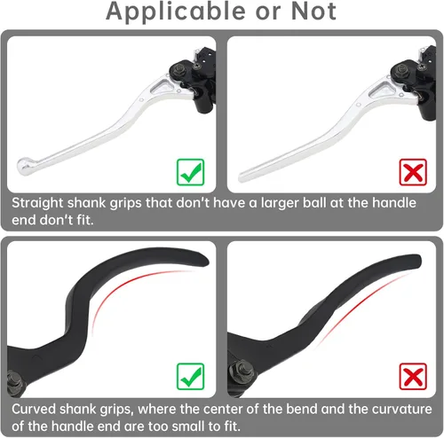Miniatura 3 de Windance Cerradura de manillar de motocicleta, antirrobo, palanca de freno resistente, bloqueo de seguridad para ciclomotores, motocicleta, Negro