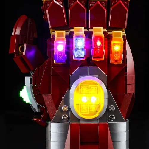 Miniatura 5 de BRIKSMAX Kit de iluminación LED para LEGO-76223 Nano Gauntlet – Compatible con el modelo de bloques de construcción Lego Marvel, no incluye el juego