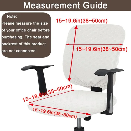 Miniatura 3 de Funda para silla de oficina, fundas universales giratorias para silla de computadora, protector elástico extraíble para silla de computadora