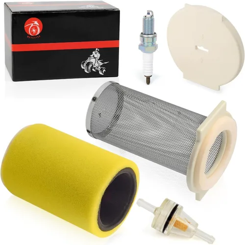 Miniatura 4 de Kit de filtro de aire y tapa de extremo de guía con bujía para Yamaha Big Bear 350 Moto-4 250 350 YFM350 Timberwolf 250 YFB250 1987-2000 Kodiak 400
