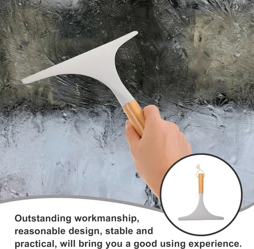 Miniatura 7 de GLEAVI Escobilla de ducha doméstica para puertas de vidrio de baño, escobilla de ventana con mango ergonómico, ideal para limpieza de rayas