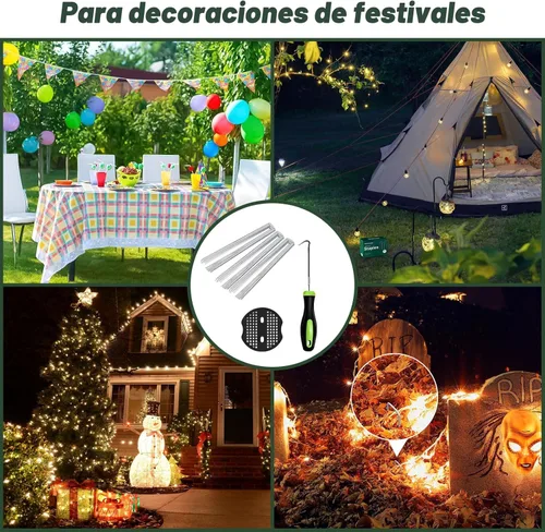 Miniatura 7 de FEED GARDEN 50 Grapas Galvanizadas para Paisajismo de 6 Pulgadas, 50 Juntas, Gancho Pico, Estacas de Jardín Calibre 11, Anti-Óxido, Pasadores