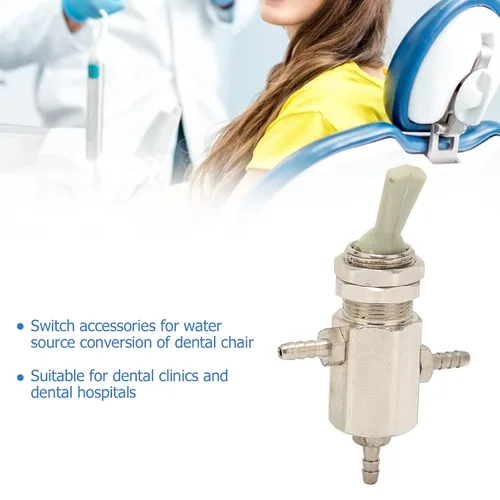 Miniatura 3 de Válvula de interruptor dental de 0.118 in, convertidor de palanca de fuente de agua de silla profesional para conversión de dentistas, piezas