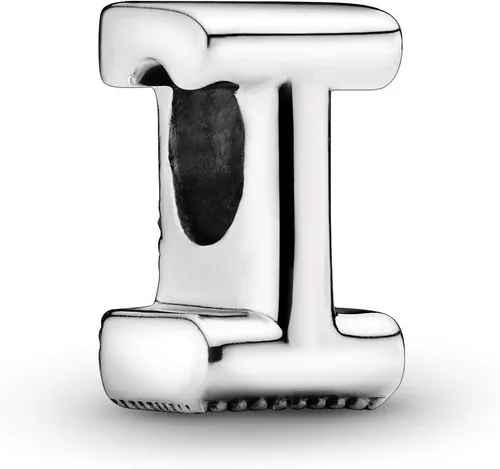Colgante de plata de ley 925 con letra PANDORA