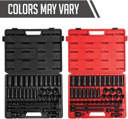 Miniatura 2 de Sunex 2569, juego de llaves de impacto Master Drive de 1/2 pulgada, 43 piezas, métrico, 9 - 30 mm, estándar/profundo, acero de aleación CR-MO