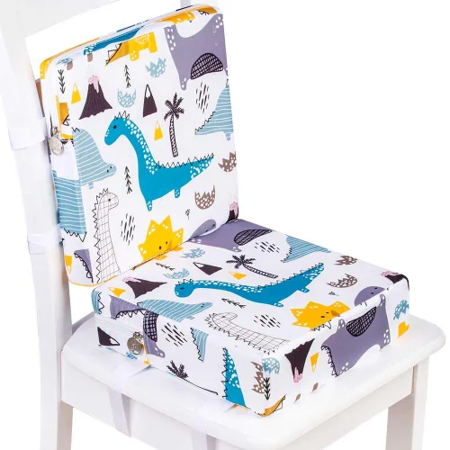 gxtvo Asiento elevador para mesa de comedor, cojín creciente para bebés y niños, correa gruesa lavable para silla de asiento, portátil, desmontable,