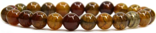Miniatura 14 de Amandastone Pulsera elástica de cuentas redondas de 0.315 in con piedras preciosas naturales de 7 pulgadas