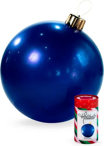 Miniatura 20 de Ornamento Navideño Inflable Holiball – Decoración Definitiva para Interior/Exterior – Reutilizable y Fácil de Almacenar – para Bodas, Fiestas, Plata