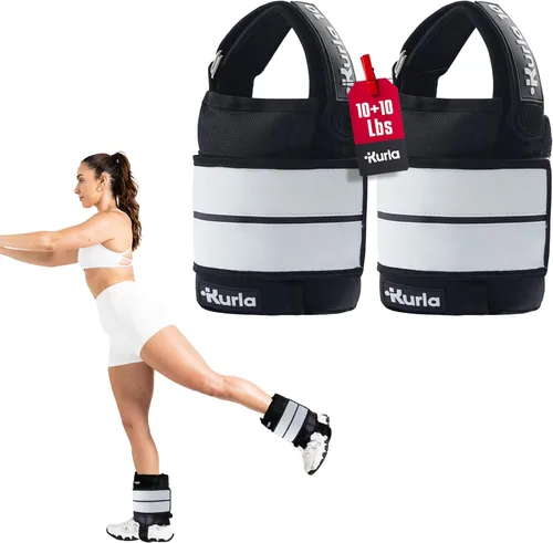 Ankle & Wrist Weights – 8/16/20/30 lbs Pair (4–15lbs - Each) | Dual Adjustable Secure Strap System | Patented Design | Ideal for Home Workouts,
