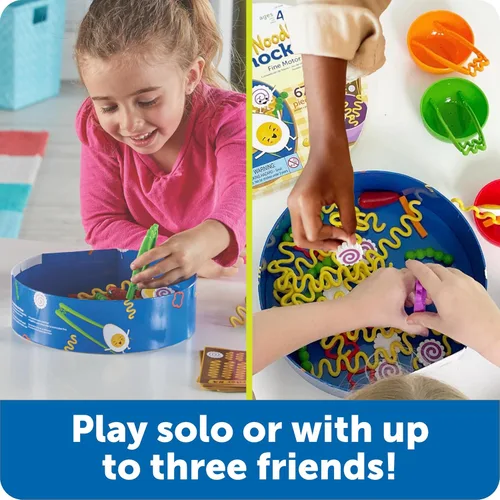 Miniatura 11 de Learning Resources Juego de motricidad fina Noodle Knockout - Juegos para niños de 4 a 8 años, juego de mesa para niños pequeños, juegos educativos