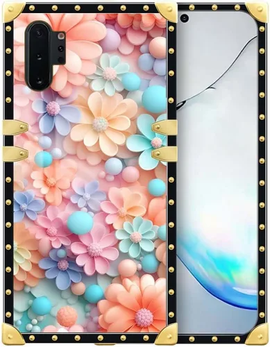 Miniatura 25 de Funda compatible con Samsung Galaxy Note 10 Plus, hermosa mariposa para mujeres y niñas, TPU suave a prueba de golpes, funda cuadrada protectora