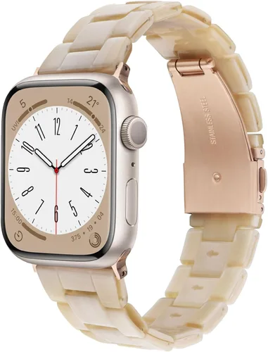 Miniatura 57 de V-MORO - Correas de resina compatibles con Apple Watch Series 11/10/9/8/7 y SE/6/5/4/3/2/1/SE3 de 1.49, 1.57, 1.61, 1.65 pulgadas, correa ligera