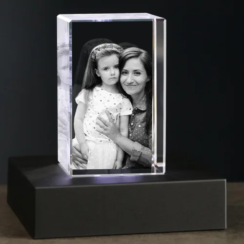 Miniatura 8 de Foto de Cristal 3D, Regalos Personalizados de Navidad para Mujeres, Esposa, Ella, Él, Hombres, Marido, Regalos de Fotos Personalizados, Cumpleaños
