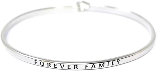 Miniatura 27 de By you - Brazalete con gancho, pulsera delgada grabada con un mensaje positivo e inspirador