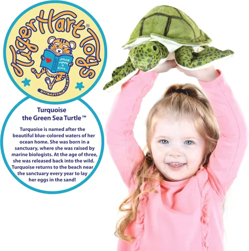 Miniatura 2 de TigerHart Turquesa La Tortuga Mar Verde - Peluche de 10 pulgadas