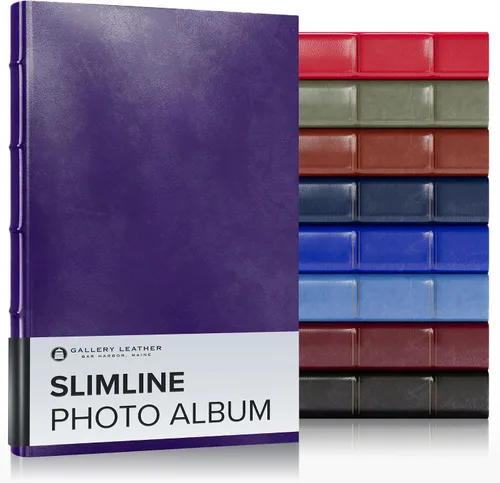 Miniatura 18 de Gallery Leather Álbum de fotos de 4 x 6 pulgadas, álbum de fotos con 3 anillas, 60 páginas para 120 fotos, rellenable, puede adaptarse a fotos de 4