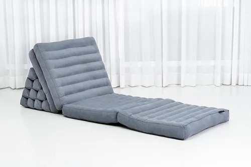 Miniatura 6 de Leewadee Cómodo Colchón Japonés de Suelo - Cama de Suelo Tailandesa con Cojín Triangular - Colchón Futón - Tapete de Masaje Tailandés XL Extra Cl13