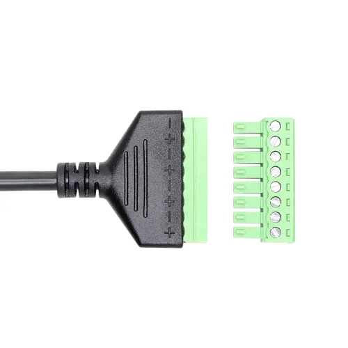 Miniatura 5 de SinLoon Conector Ethernet RJ45 macho a tornillo de 8 pines, conector de bloque de terminales para Cat7, Cat6, Cat5, Cat5e, Extensor Ethernet CCTV