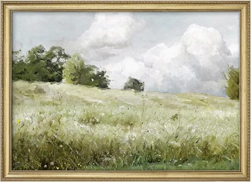 Miniatura 43 de MUDECOR Lienzo enmarcado prémium para pared, pinos nevados en bosque de invierno, ilustraciones modernas, arte contemporáneo, escénico, divertido