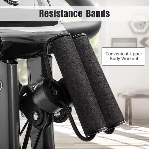 Miniatura 8 de Merax Bicicleta de entrenamiento para el hogar: bicicleta estática reclinada 4 en 1 y posiciones verticales de bicicleta de ciclismo para Blanco
