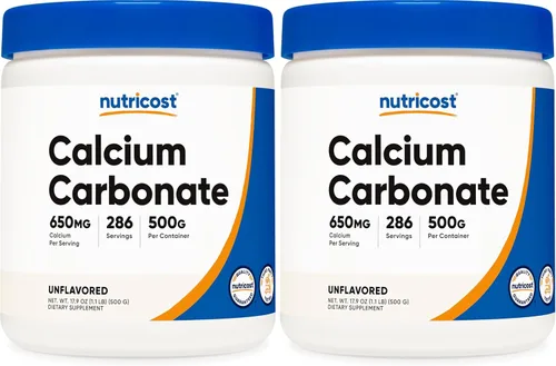 Miniatura 6 de Nutricost - Polvo de Carbonato de Calcio, 17.6 onzas (500 gramos)