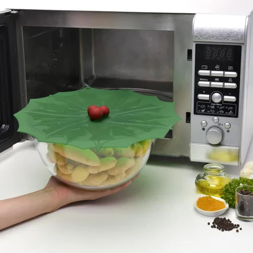 Miniatura 4 de Charles Viancin - Tapa de silicona Holly para almacenamiento de alimentos y cocinar - 9 pulgadas/9.1 in - Sellado hermético en cualquier superficie