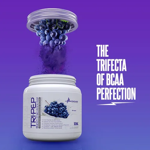 Miniatura 6 de Metabolic Nutrition TRIPEP - Aminoácido de cadena de rama de tres péptidos, polvo BCAA, suplemento pre intrapost-entrenamiento Sandía, 14.11 oz