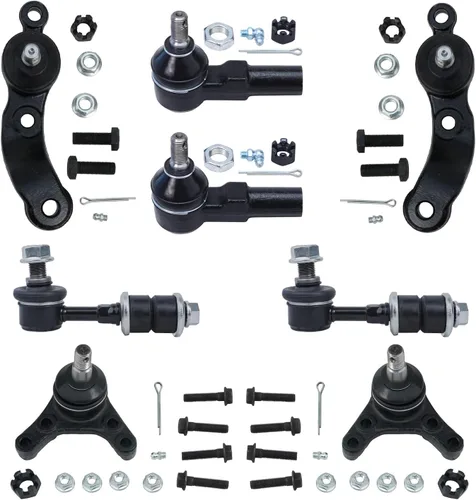 Miniatura 205 de Detroit Axle – Kit de suspensión delantera para Hyundai 2013-2018 Santa Fe 2 enlaces de barra de estabilizador 4 varillas de amarre interiores