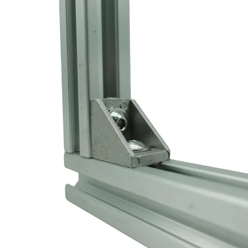 Miniatura 4 de SANTIE Perfil de aluminio con ranura en T de 7.874 in, 1 extrusión plateada 2020 de 0.787 x 0.787 in con riel lineal estándar europeo y corte