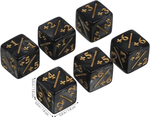 Miniatura 2 de Toddmomy Juego de contadores de dados de 24 piezas de acrílico de 0.62 pulgadas más fichas de dados para juegos de cartas, accesorios