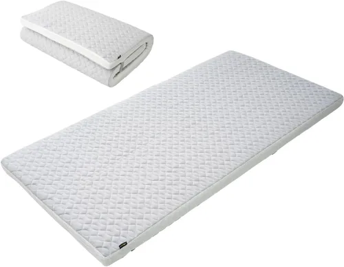 Miniatura 11 de EMOOR Colchón de futón japonés de triple pliegue Machi con protector de colchón S-Twin gris, fuelle plegable, almacenable, lavable, para dormir