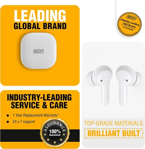Miniatura 2 de QCY Auriculares inalámbricos T13 con Bluetooth 5.1, control táctil con estuche de carga, impermeables, estéreo, intrauditivos, micrófono integrado
