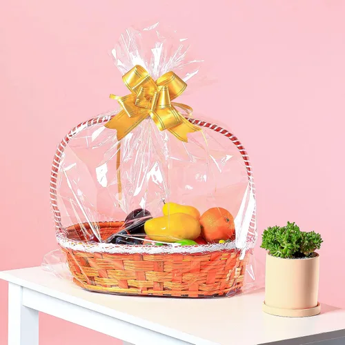 Miniatura 7 de Paquete de 100 bolsas grandes de celofán de 24 x 30 pulgadas, bolsas de regalo de celofán transparente, extra grandes de 2.3 mil, bolsas de celofán