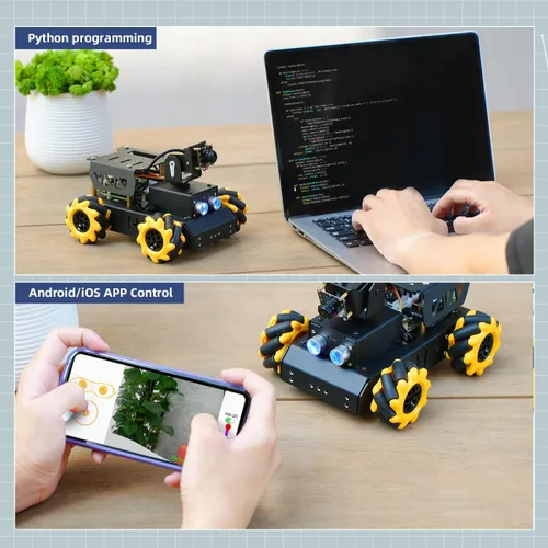 Miniatura 6 de Coche Robot TurboPi para RaspberryPi Gran Modelo AI Modelo de Visión y Voz de Interpretación de Escenas con Evitación de Obstáculos Kit Robótico