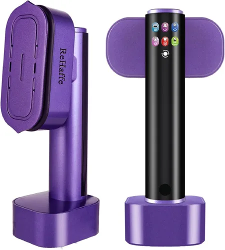 Vaporizador de ropa de 1300 W 2 en 1,15 s de calentamiento rápido, 6 modos LED, tanque a prueba de fugas de 6.4 fl oz, vaporizador de viaje portátil