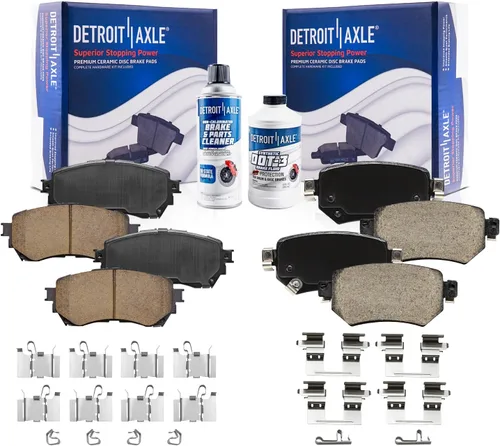 Miniatura 42 de Detroit Axle - Pastillas de freno traseras para Kia Sportage 2017-2022, Hyundai Tucson 2016-2021, pastillas de freno de cerámica 2018 2019 2020