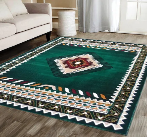 Miniatura 39 de Kingdom South West - Alfombra ovalada de nativos americanos, diseño bereber beige, D143 (3 pies x 4 pies 7 pulgadas, ovalada)