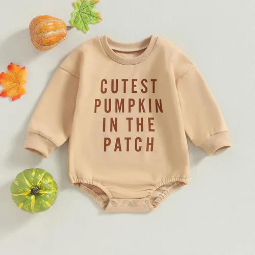 Miniatura 79 de Adobabirl Traje de Halloween para bebé, sudadera de fantasma, calabaza, mameluco, suéter de gran tamaño, lindo para otoño e invierno