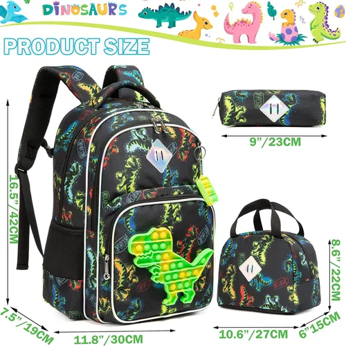 Miniatura 2 de Mochila para niñas de primaria preescolar para niños de la lonchera para la escuela
