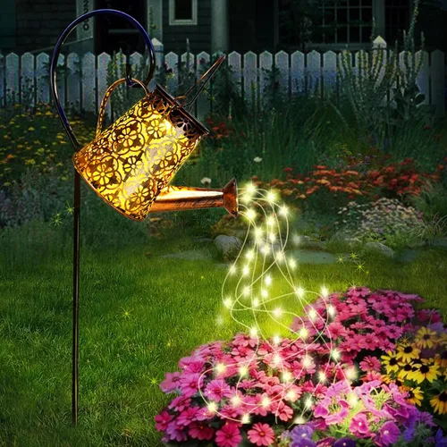 Miniatura 7 de Luces solares para regadera de jardín con luces en cascada, regalos de Navidad, regalos de jardinería de hadas para mamá, luces solares de Navidad
