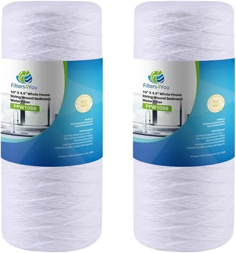 CFS Cartuchos de filtro de agua para heridas de polipropileno compatibles con sedimentos Culligan y modelos de filtro de agua de pozo resistente,