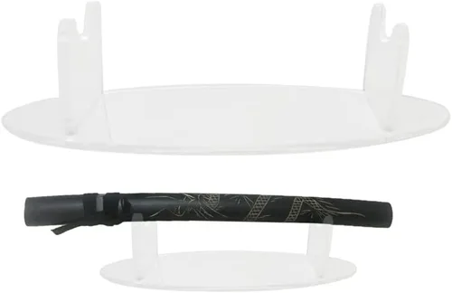 Miniatura 8 de Coret Soporte para espada pequeña para cuchillo samurái, soporte de espada de sable de luz, soporte de acrílico decorativo de escritorio