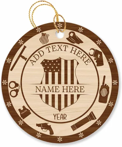 Miniatura 34 de Adorno de Navidad personalizado para artista, regalo de adorno de artista para árbol de Navidad, adorno de Navidad de pintor 2026, texto